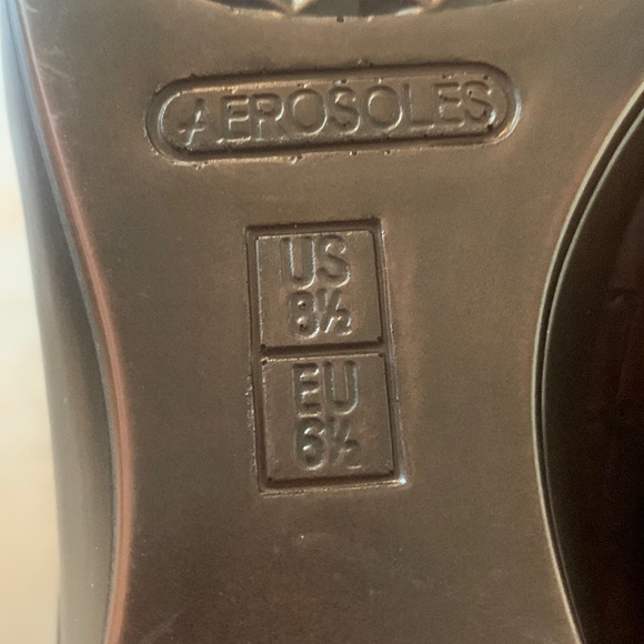 Aerosoles Final Exam Brown Slip On Croc Embossed Wedge Loafer Shoes - Picture 14 of 17